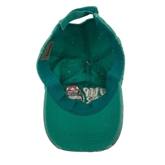 Ladies Bow-Tie Jeep Hair Don't Care Monogram Baseball Hat Turquoise Blue - Picture 5 of 6